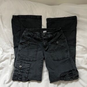 Garage Low Rise Flare Cargo Pants